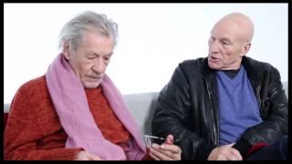 Besties Ian McKellen & Patrick Stewart on Envy, "Star Trek" Costumes & the 'Gandalf Face'