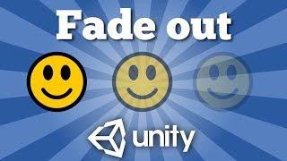 How to fade out or fade in a game object with coroutine in Unity game | Unity 2D tutorial