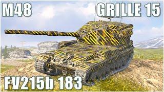 M48 Patton, FV215b 183 & Grille 15 ● WoT Blitz