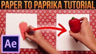 How to turn Paper into Paprika│Adobe After Effects Tutorial