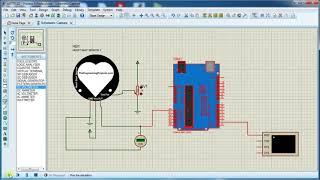 Heart/Pulse sensor with arduino | Proteus simulation