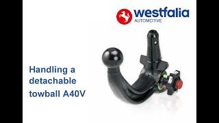 Assembly / disassembly of the removable towball A40V