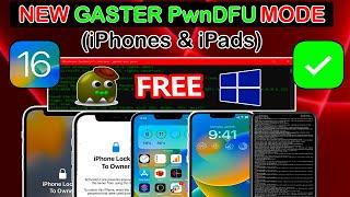 GASTER PwnDfu Mode iOS 16/15 Windows| iPwnDfu iOS 16 Fix Boot Errors in Ramdisk iCloud Bypass Tools
