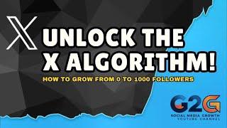 Unlock the X Algorithm: How to Grow from 0 to 1,000 Followers Fast in 2024