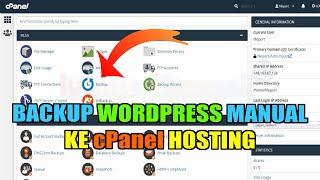 Cara Backup Wordpress di cPanel Hosting