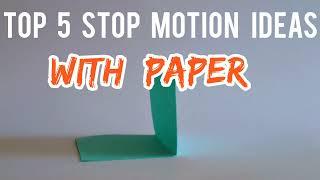 top 5 stop motion ideas with paper| stop motion ideas for beginners #stopmotion #stopmotionideas