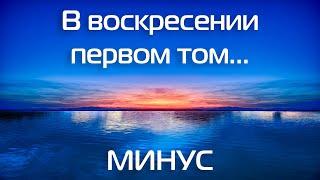 В воскресении первом том чудесном  Минус