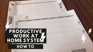 PRODUCTIVE WORK AT HOME BULLET JOURNAL SYSTEM | Dagny Arizona Miller