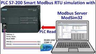 ModSim32 write data to PLC S7-200 smart