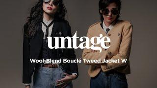 언티지 울 블렌드 부클레 트위드 자켓 W / UNTAGE Wool-Blend Boucle Tweed Jacket W