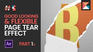 TUTORIAL #5 PART 1/2: Page tear / Paper Rip effect in After Effects