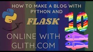 flask 10 - Our blog in flask on Glitch