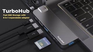 TurboHub: World’s Fastest SSD & 6-in-1 USB-C Hub