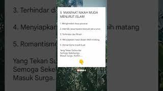 Manfaat Nikah Muda dalam Islam || #islam #dakwahislam #nasehatislami #nikahmuda #shrots