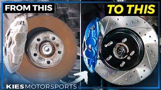 How to install F80 M3 Brakes on an F30! CHEAP Big Brake Upgrade!