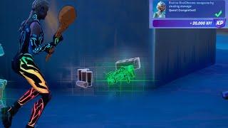 Where To Find And How To Evolve EvoChrome Weapons By Dealing Damage - Fortnite Ch3S4.