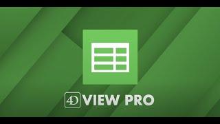 4D View Pro: More Than a Spreadsheet Solution.