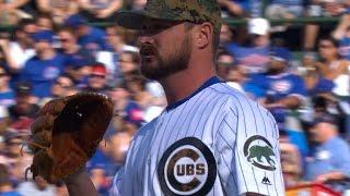 LAD@CHC: Cubs' bullpen retires 21 straight in 2-0 win