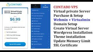 How to Setup (Contabo) VPS, Free Webmin Virtualmin, Wordpress Website, Install SSL Tutorial 2021