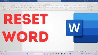 How to Reset Microsoft Word to Default Settings - Reset MS Word Setting