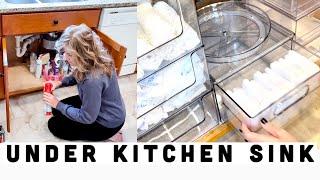 NEW 2023! CLEAN DECLUTTER AND ORGANIZE WITH ME UNDER KITCHEN SINK | DECLUTTER FOR 2023