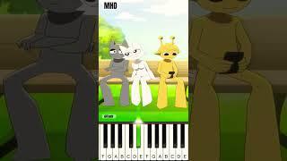 Gray x Wenda x Simon Fall in Love (Incredibox Sprunki) @fash - Piano Tutorial