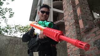 LTT Nerf Mod : DIY Nerf Mods vs. Dangerous Mission S.W.A.T Warriors W Fight Masked Criminals