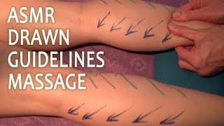 ASMR Massage by Scheme, Drawing on Back and Legs