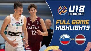 Slovenia  vs Latvia  | Highlights | FIBA U18 EuroBasket 2024