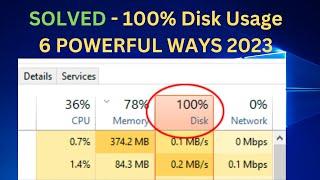 How To Fix 100% Disk Usage in Windows 10 [ 6 Powerful Methods 2023]