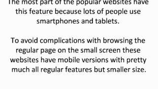 Basic info about mobile browsing