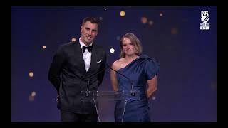 Pat Cummins & Alyssa Healy opening the 2024 Australian Cricket Awards