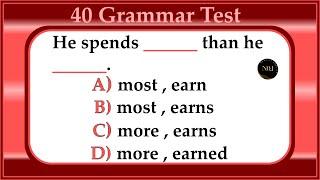 40 test - All Tenses Mixed Quiz | Verb Tenses in English Grammar | No.1 Quality English
