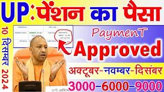 10 December 2024 : Up Pension Payment Approved | यूपी पेंशन का पैसा आना शुरू | divyang pension