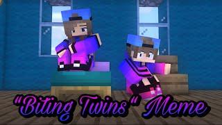 Biting Twins Meme - Mine-imator Minecraft Animation #shorts #minecraftshorts #minecraft #animation