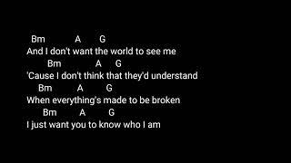 Chord and lyric goo goo dolls -Iris