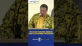 Momen Airlangga Ketok Palu Usung Gibran Cawapres Prabowo #shorts