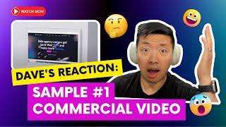 Dave's Reaction: Sample #1 Commercial Video