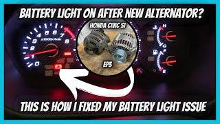 HOW I FIXED HONDA BATTERY LIGHT ISSUE AFTER NEW ALTERNATOR