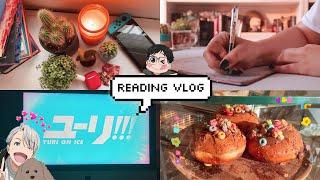 book hauls, new anime and good books + updating my notion: a reading vlog 