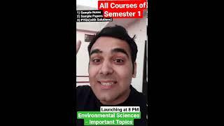 Environmental Sciences Semester 1 Complete Notes| OBE Delhi University Exams | 8 PM Detailed Video