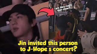 Surprising fans, Jin brought this Special Person to Jhope's Concert with him?