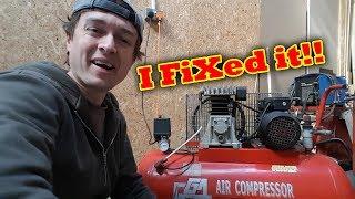 Easy Air Compressor FiX - When it hums / buzzes motor does not start then trips breaker / blows fuse