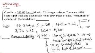 Operating System GATE CS PYQ 2024