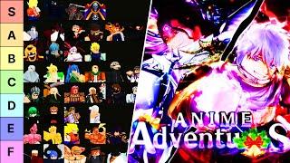 ANIME ADVENTURES UNITS TIER LIST!  (BEST UNITS) ROBLOX