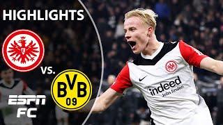  OSCAR HOJLUND SCORES  Eintracht Frankfurt vs. Borussia Dortmund | Bundesliga Highlights | ESPN FC