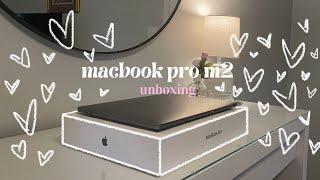  macbook pro m2  13-inch unboxing (space gray) | 2023