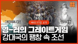 [MHIO 14-16요약본] (87분) 영-러의 그레이트게임...! 강대국의 팽창 속 조선 몰아보기