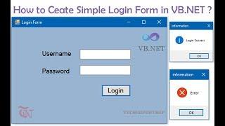 How to Create Simple Login Form in VB.NET Without Connecting to Database?