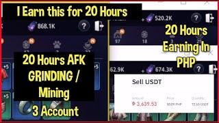 Mir4 How Much  i Earn in 20 Hours ( Tagalog )